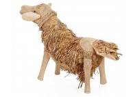 Mouton, sculpture en bois. Artisanat du monde.