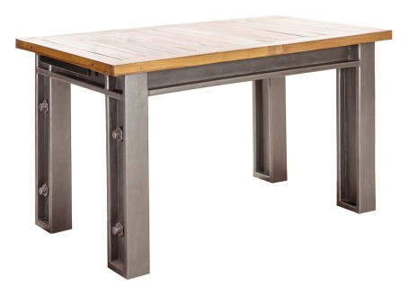 Profile industrial extendable dining table - 140 - 220 x 80 cm