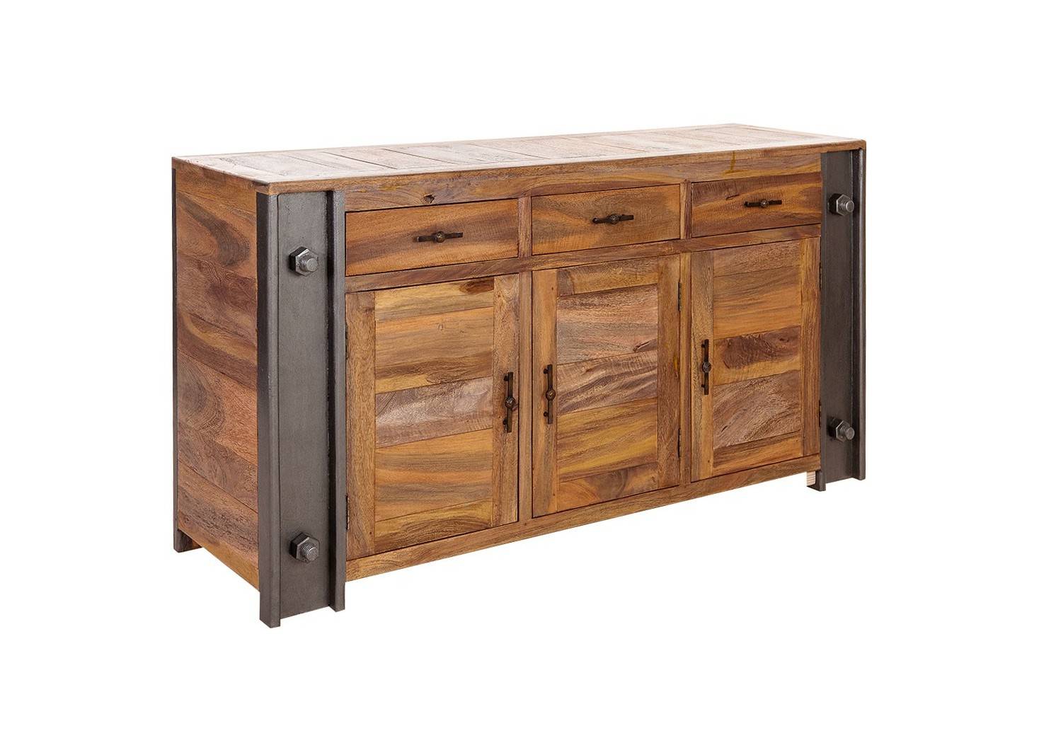 buffet industriel profile avec 3 tiroirs et 3 portes buffet industriel profile avec 3 tiroirs et 3 portes
