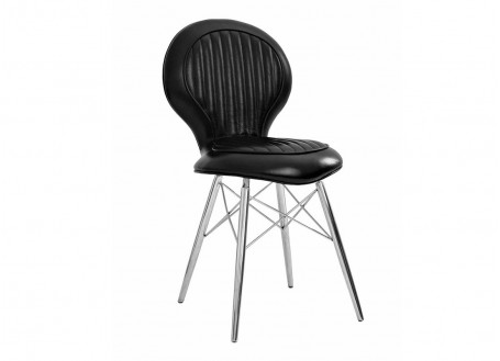 Aviator chair - Black leather