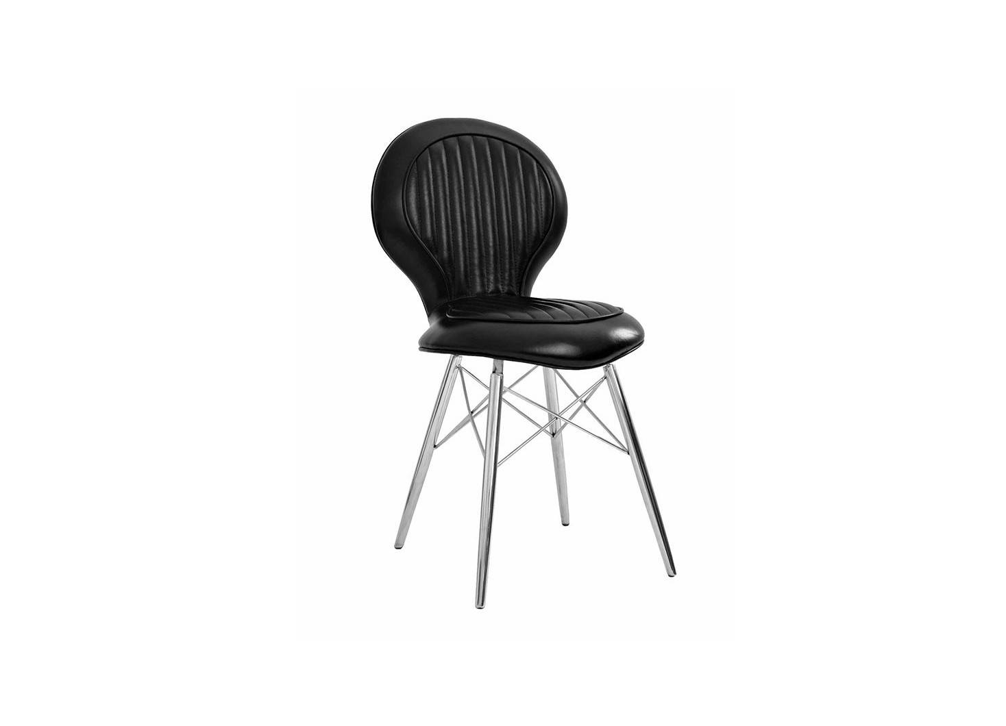 Aviator chair - Black leather