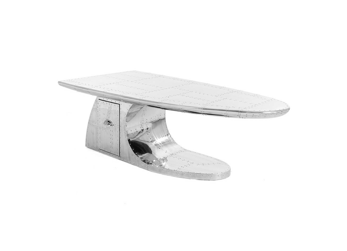 Table basse DC3 aile d'avion avec tiroir