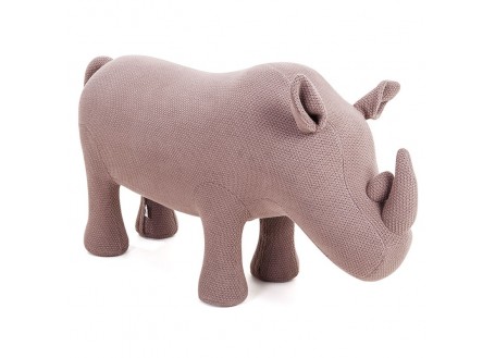 Pouffe - Stool rhinoceros brown