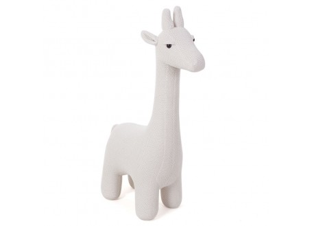Pouffe - White giraffe stool