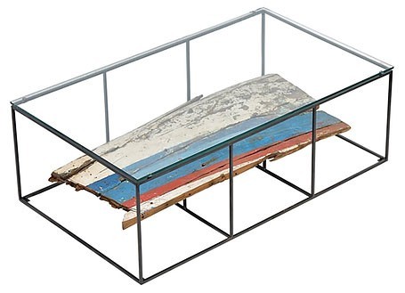 Rectangular coffee table Influence, glass top