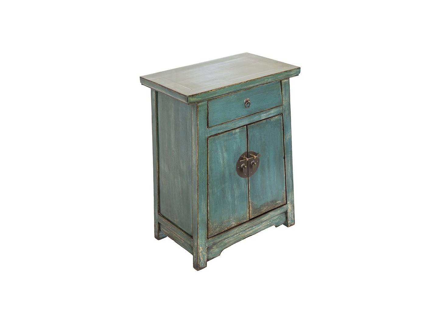 Chinese sideboard - 2 doors 1 drawer - Water green