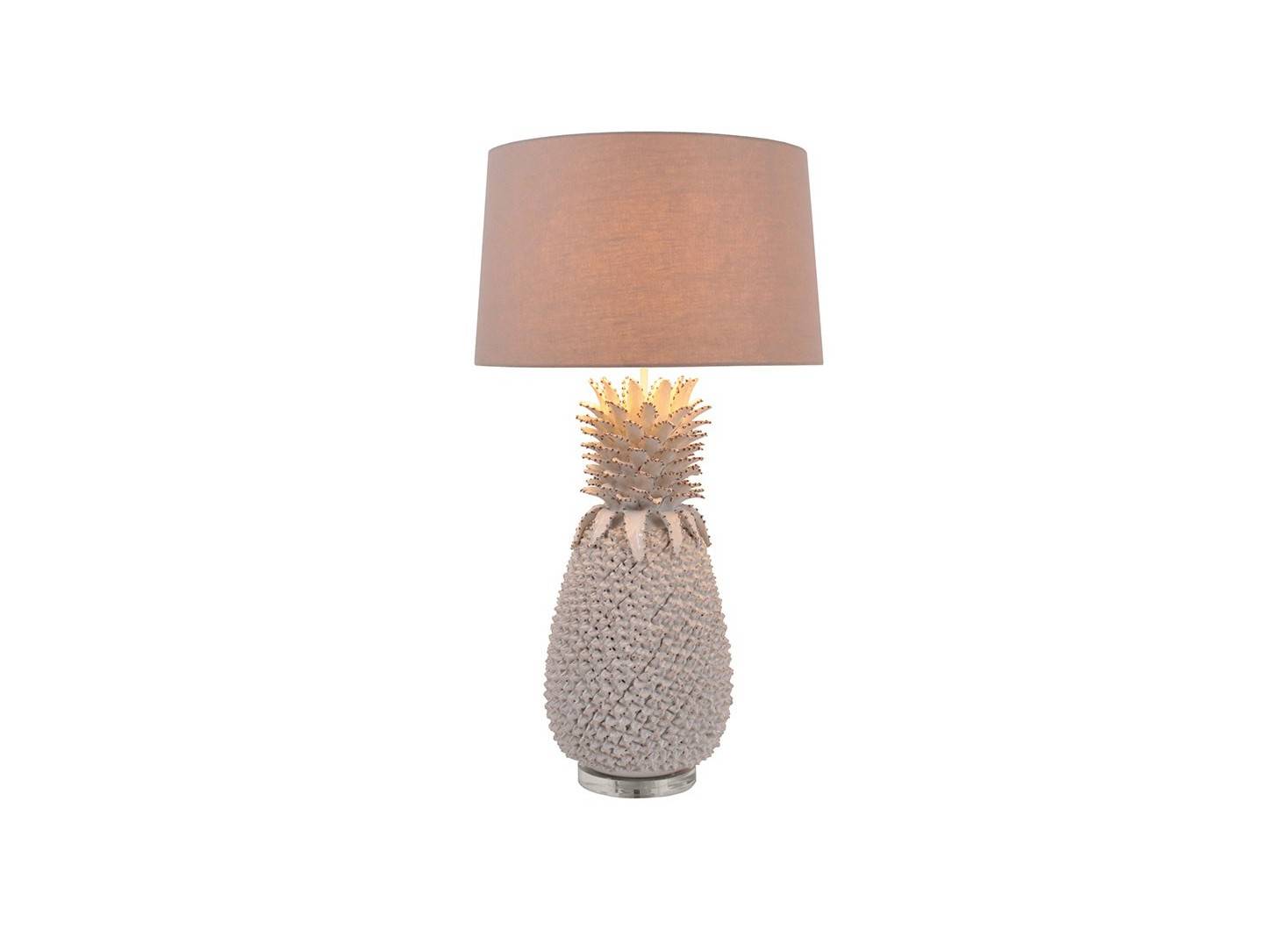 Lampe Ananas Blanche - grand format 
