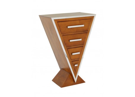 Delta small chest of drawers - Walnut finish