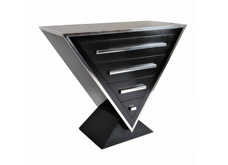 Delta 4 drawer chest - Black finish