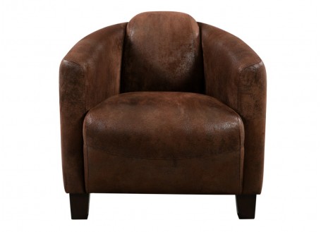 Barquette armchair - Chocolat fabric