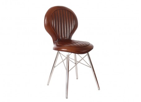 Aviator chair - Brown leather