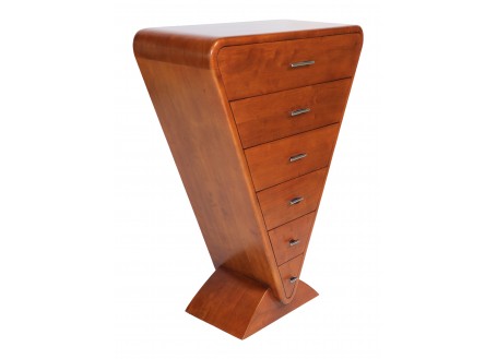Icône chest of drawers - Walnut finish - 5 drawers