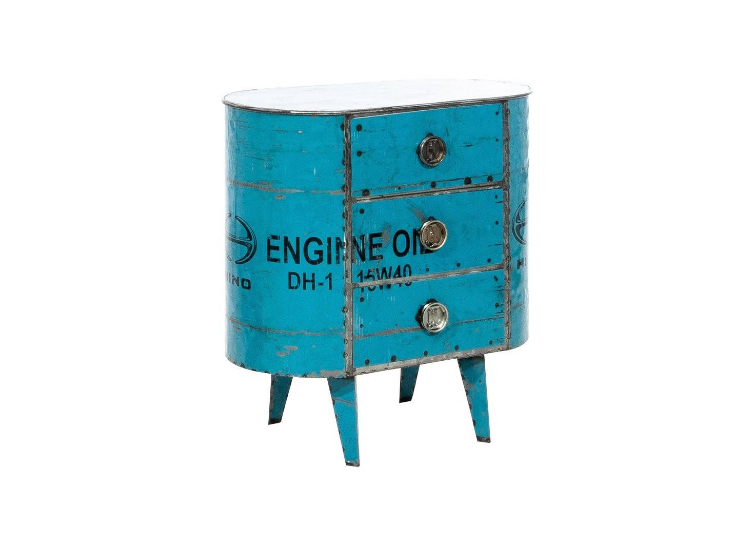 End table made ouf of oil can - arts & crafts