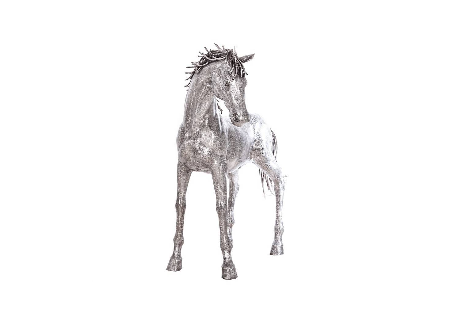 Statue de cheval en aluminium - artisanat