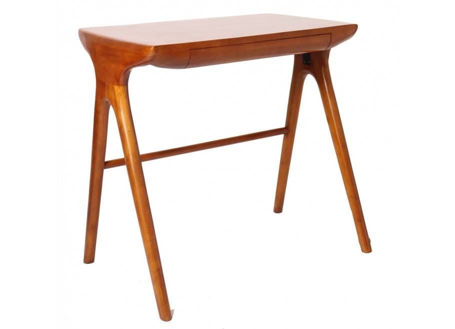 Berfen small desk - brown wood