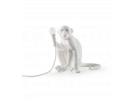Sitting monkey lamp