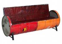Sofa made out of oil can - arts & crafts