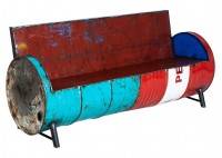 Canapé en bidon recyclé - L172 cm