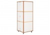 Malle dressing Cap Horn grand format - Façon croco blanc