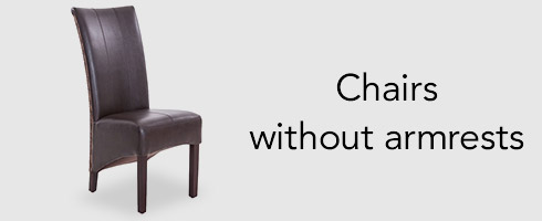 Chairs without armrests