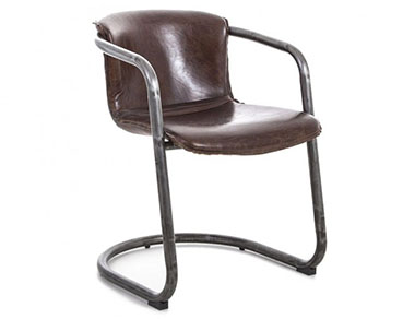 chairs with arms with metal, wood, leather or fabric seats