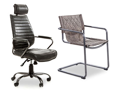 Armchairs and chairs to accompany your office