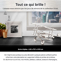 Tout ce qui brille - Collection déco en inox Eclat